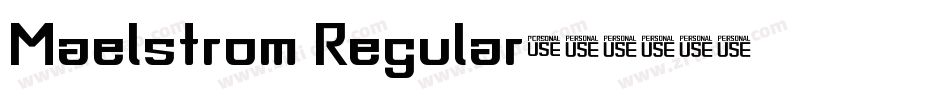 Maelstrom Regular字体转换